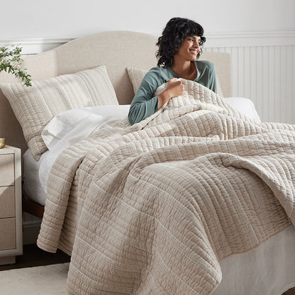 Stripe Quilted Sham