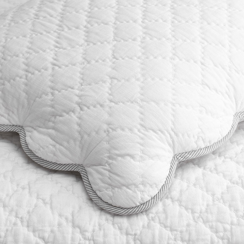 Scallop Quilted Sham