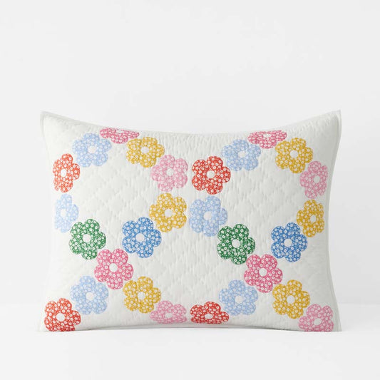 Daisy Patch Quilted Sham