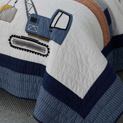 Construction Builders Quilted Sham