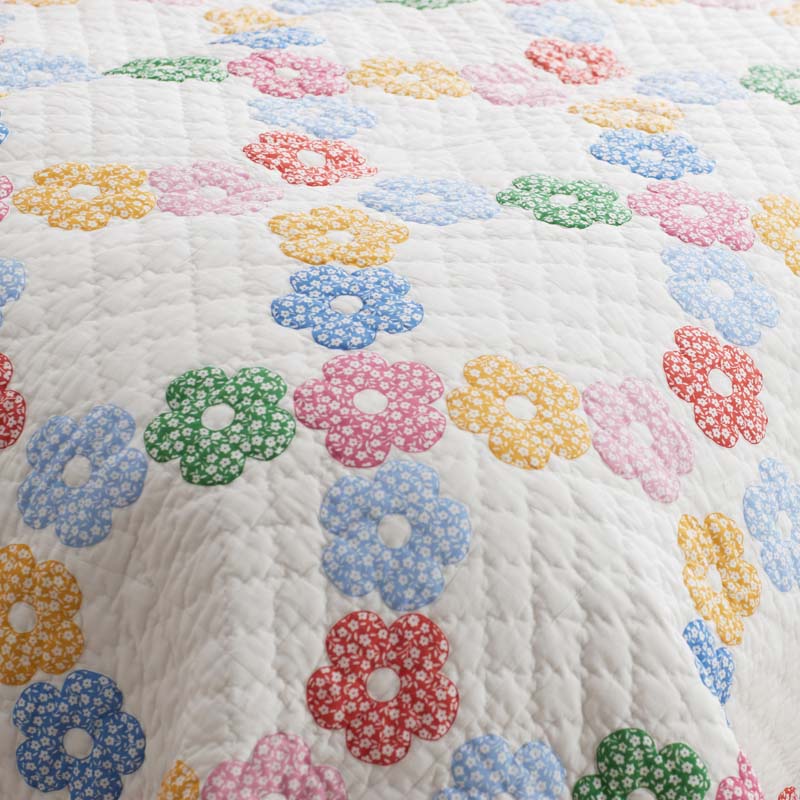 Daisy Patch Quilted Sham