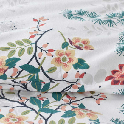 Holiday Print Classic Ultra-Cozy Cotton Flannel Bed Sheet Set