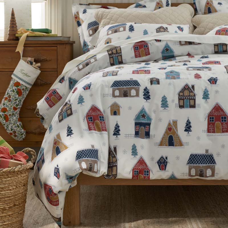Holiday Print Classic Cool Cotton Percale Comforter