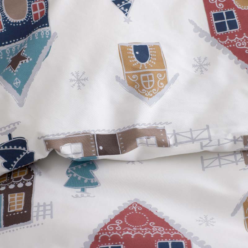 Holiday Print Classic Cool Cotton Percale Comforter