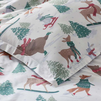 Holiday Print Classic Cool Cotton Percale Comforter