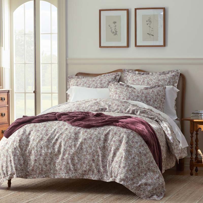 Joyful Floral Classic Smooth Sateen Duvet Cover