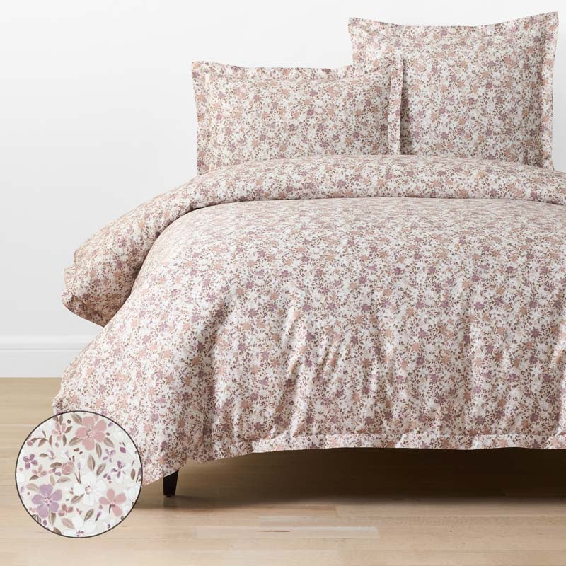 Joyful Floral Classic Smooth Sateen Duvet Cover