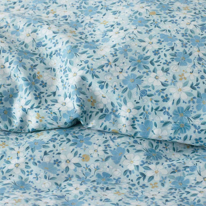Joyful Floral Classic Smooth Sateen Bed Sheet Set