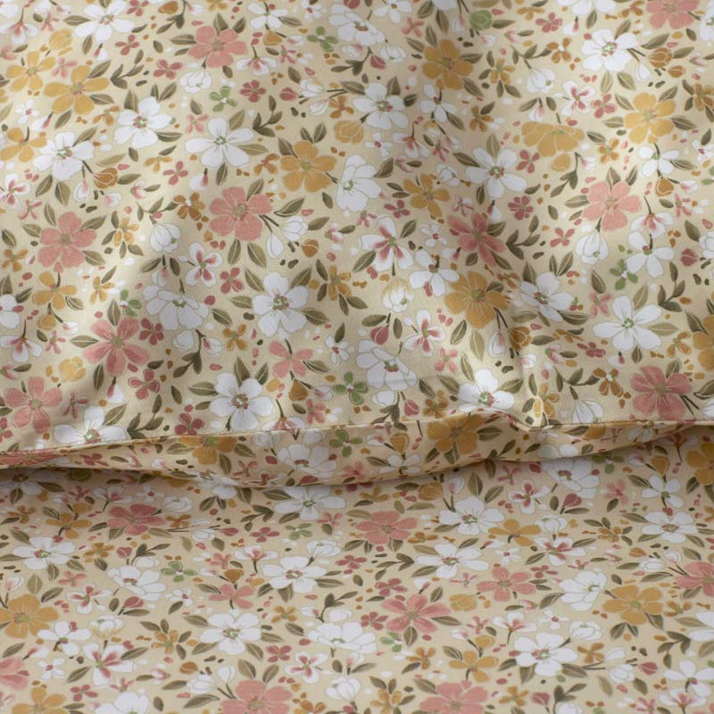 Joyful Floral Classic Smooth Sateen Pillowcase Set