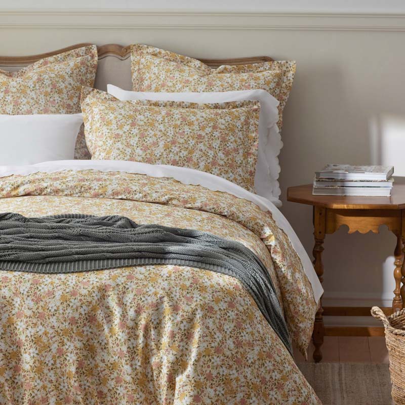Joyful Floral Classic Smooth Sateen Pillowcase Set