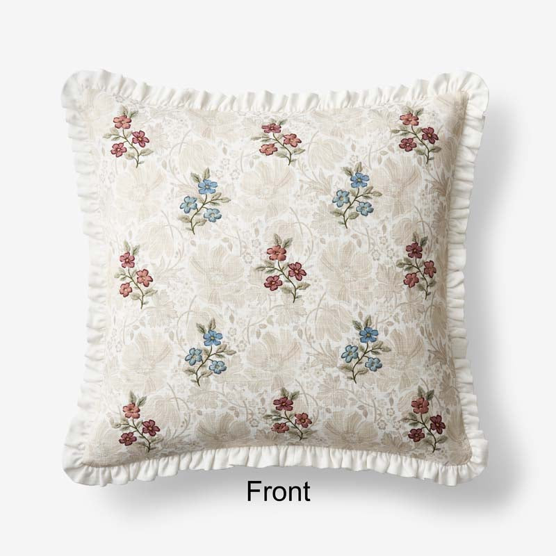 Floral Reversible Decorative Square Pillow Cover