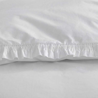 Solid Ruffle Garment Washed Cotton Percale Sham