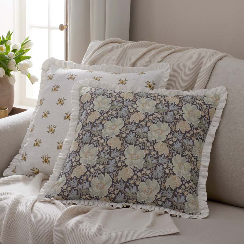 Flower Reversible Decorative Square Pillow Cover