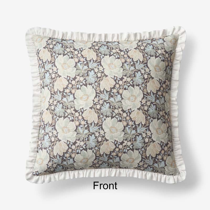 Flower Reversible Decorative Square Pillow Cover