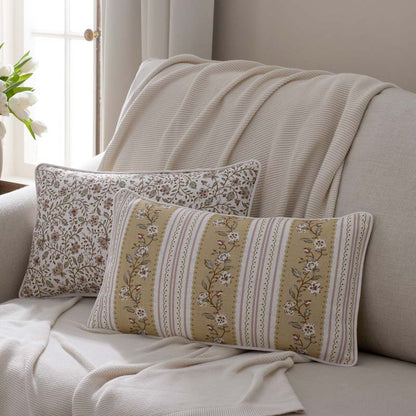 Floral Sprigs Reversible Decorative Lumbar Pillow Cover