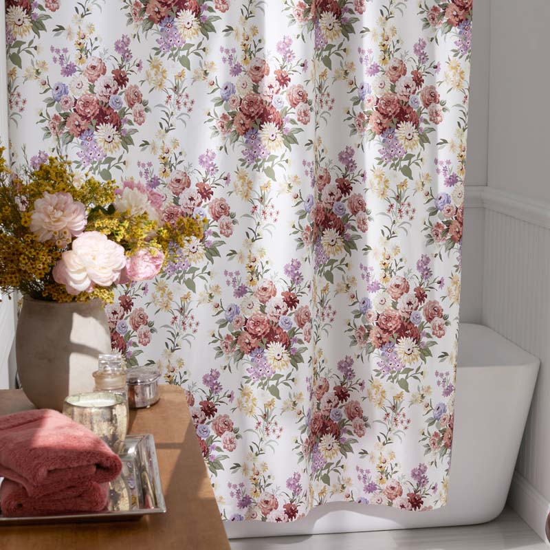 Nature's Bouquet Classic Smooth Sateen Shower Curtain