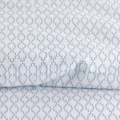 Feliciana Geo Garment Washed Cotton Percale Pillowcase Set