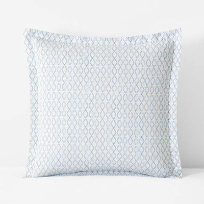 Feliciana Geo Garment Washed Cotton Percale Sham