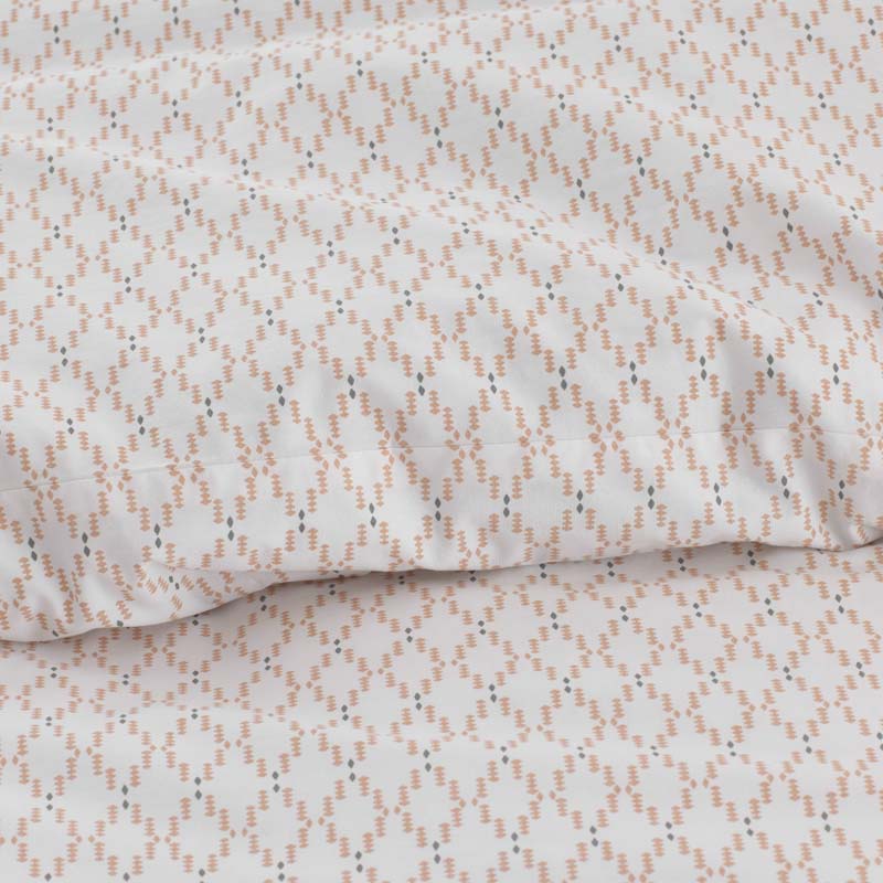 Feliciana Geo Garment Washed Cotton Percale Sham