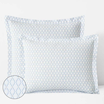 Feliciana Geo Garment Washed Cotton Percale Sham