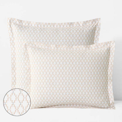 Feliciana Geo Garment Washed Cotton Percale Sham