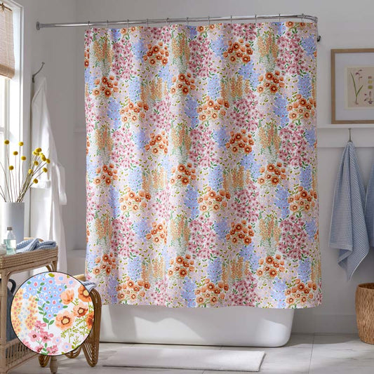 Garden Jubilee Classic Cool Cotton Percale Shower Curtain