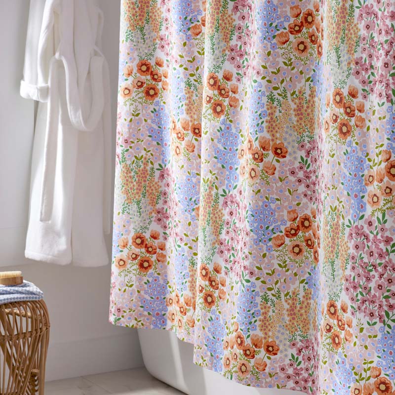 Garden Jubilee Classic Cool Cotton Percale Shower Curtain