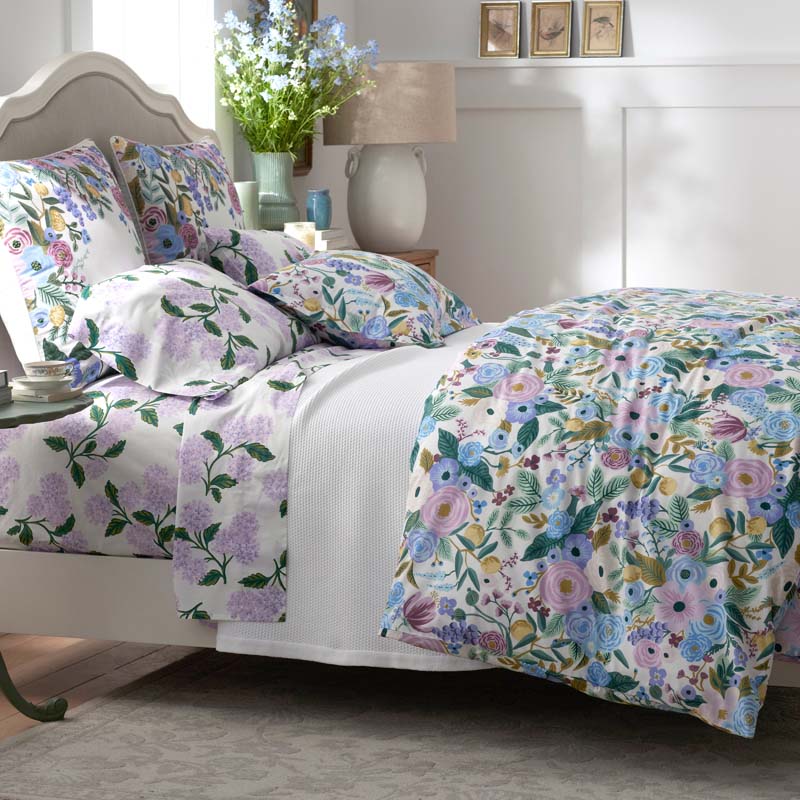 Garden Party Classic Cool Cotton Percale Fitted Bed Sheet