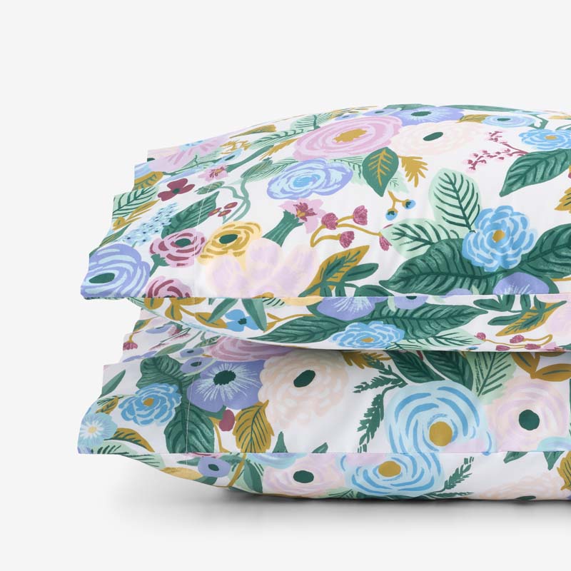 Garden Party Classic Cool Cotton Percale Pillowcase Set