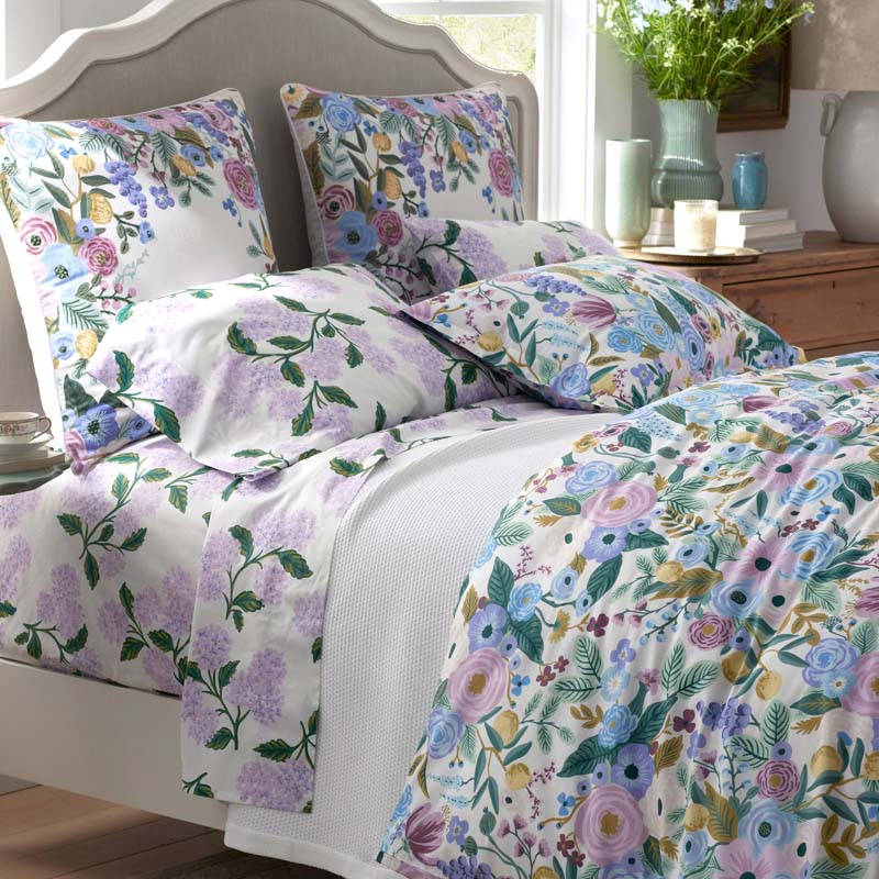 Garden Party Classic Cool Cotton Percale Fitted Bed Sheet