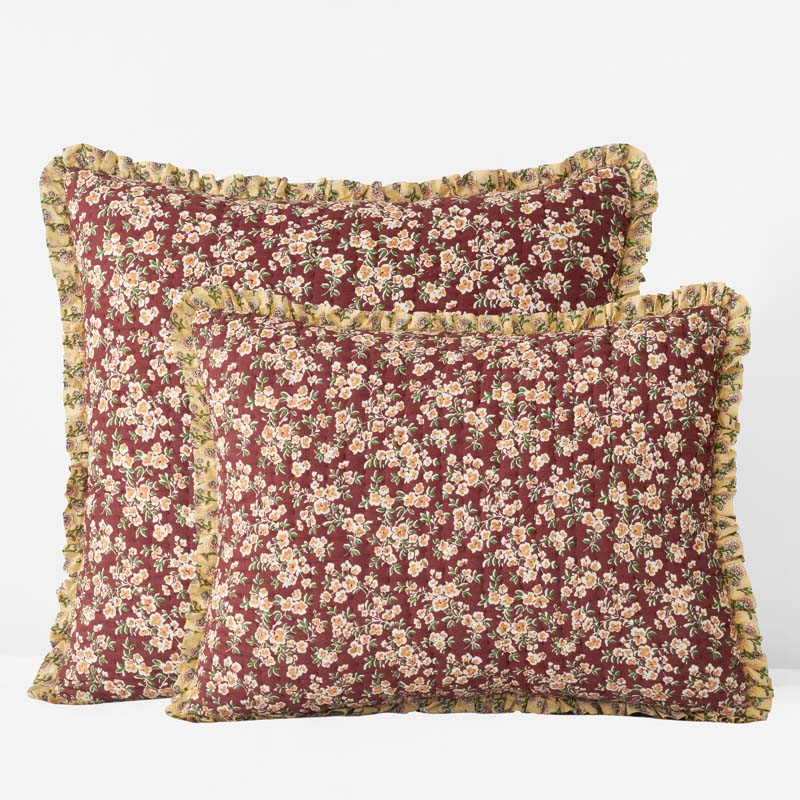 Suhana Reversible Ruffle Quilted Sham
