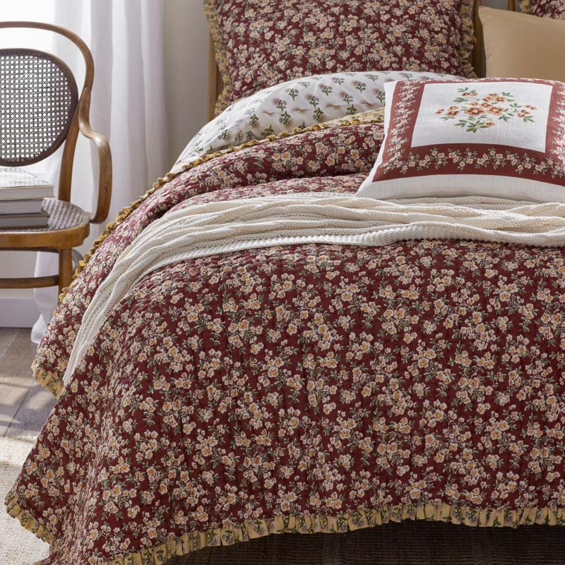 Suhana Reversible Ruffle Quilted Sham