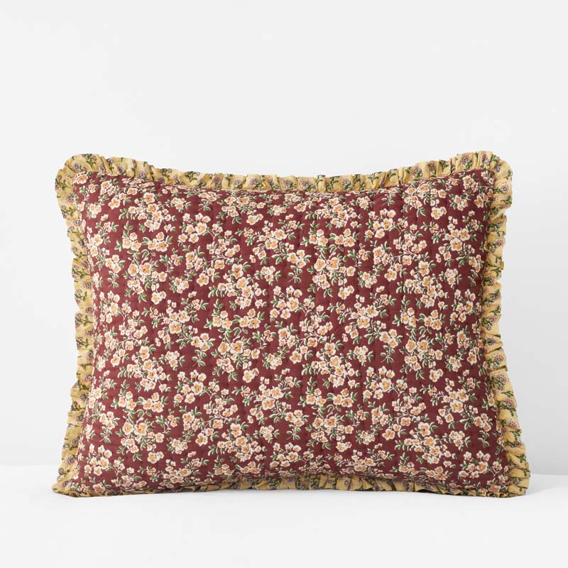 Suhana Reversible Ruffle Quilted Sham