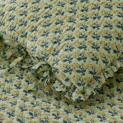 Suhana Reversible Ruffle Quilted Sham