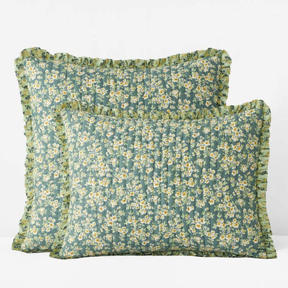 Suhana Reversible Ruffle Quilted Sham