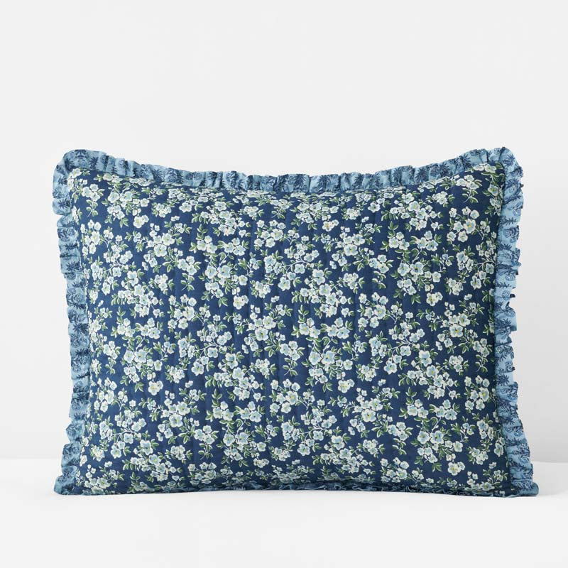 Suhana Reversible Ruffle Quilted Sham