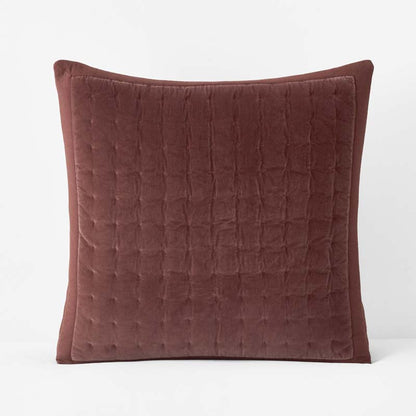 Tufted Stitch Velvet Quilted Sham