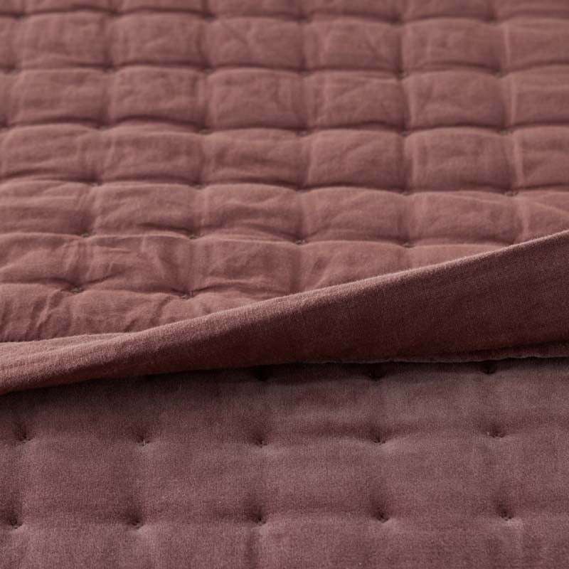 Tufted Stitch Velvet Quilt