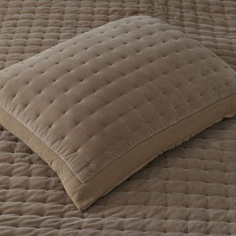 Tufted Stitch Velvet Quilt