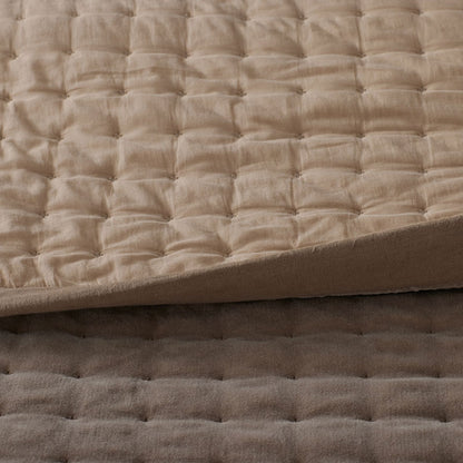 Tufted Stitch Velvet Quilted Sham