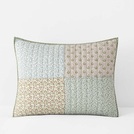 Megara Patchwork Quilted Sham