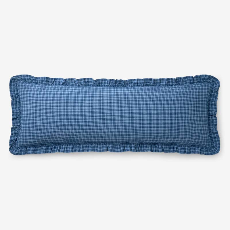 Katherine Plaid Yarn-Dyed Cotton Decorative Lumbar Pillow Cover