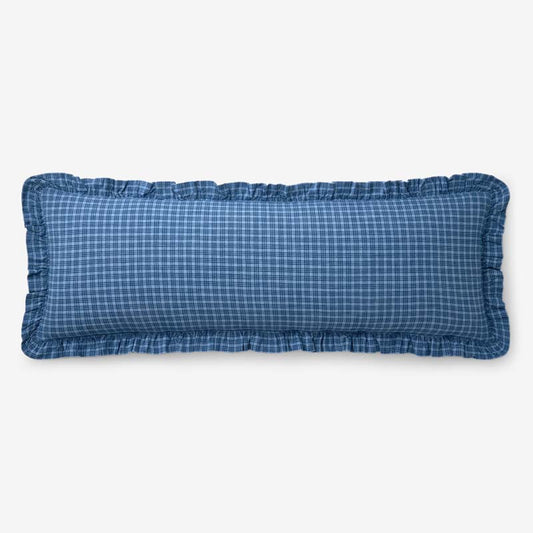 Katherine Plaid Yarn-Dyed Cotton Decorative Lumbar Pillow Cover
