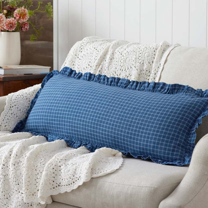 Katherine Plaid Yarn-Dyed Cotton Decorative Lumbar Pillow Cover