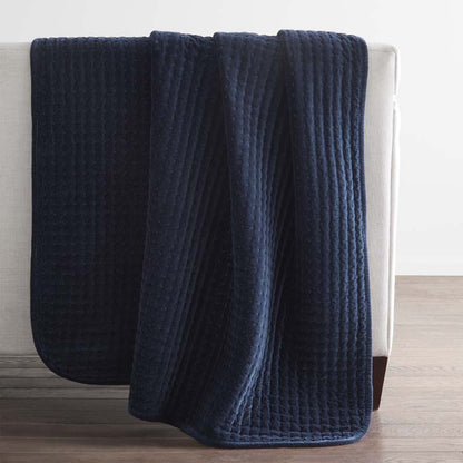 Tufted Stitch Velvet Throw