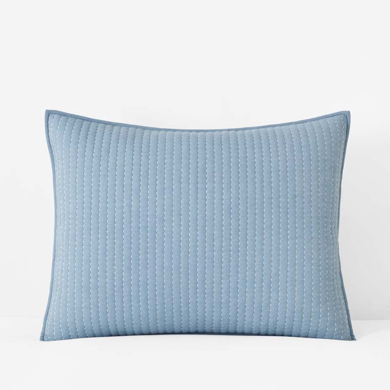 Fara Textured Kantha Quilted Sham
