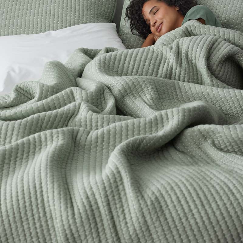 Fara Textured Kantha Quilt