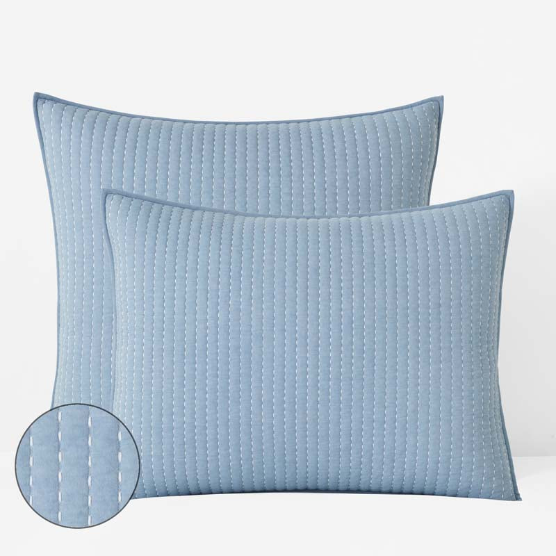 Fara Textured Kantha Quilted Sham