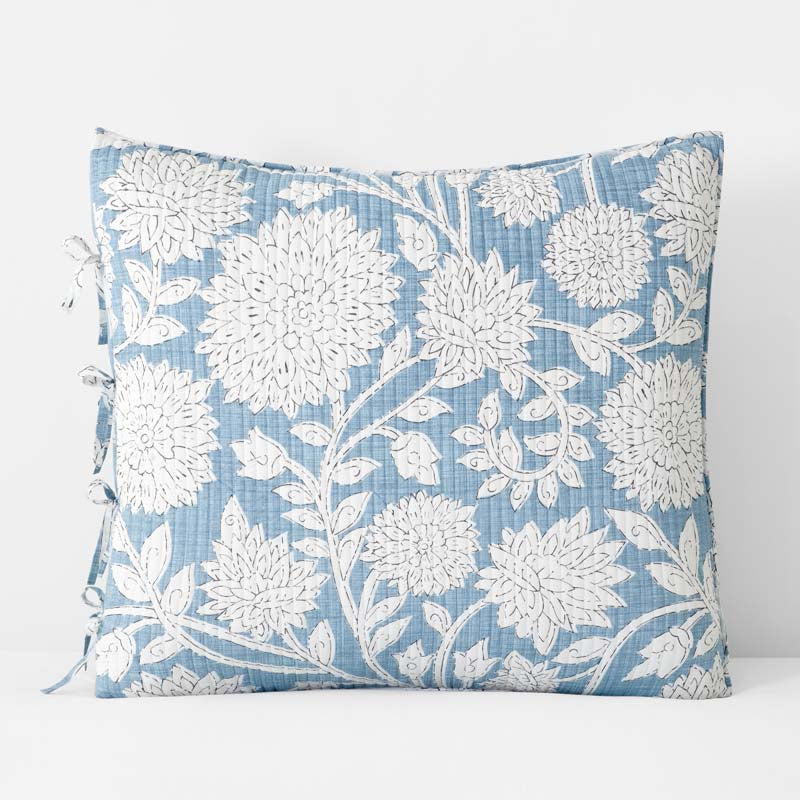Feliciana Chrysanthemum Reversible Quilted Sham