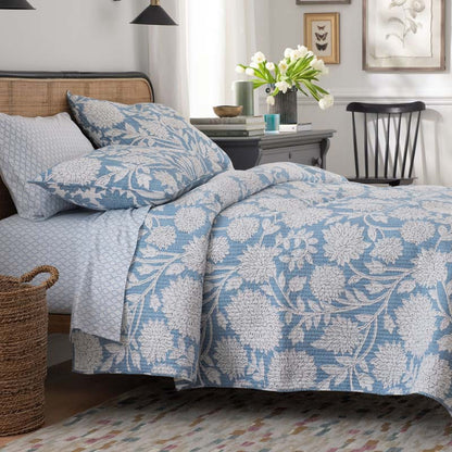 Feliciana Chrysanthemum Reversible Quilted Sham